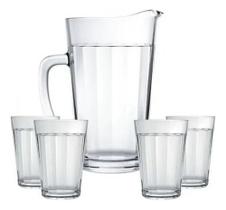 Kit Jarra Americano 750 Ml + 4 Copo Americano 450 Ml Nadir