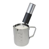 Kit Jarra Barista Inox 600Ml + Mini Misturador Mixer A Pilha Kit Jarra Barista Inox 600Ml + Mini Misturador Mixer A Pilha
