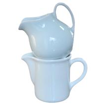 Kit Jarra clássica 300ml e Bule Leiteira 300ml - Porcelana Branca