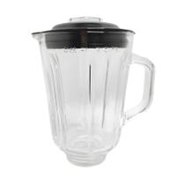 Kit Jarra Copo Vidro Redondo e Tampa Para Liquidificador Oster OLIQ 500 501 Sem Lâminas