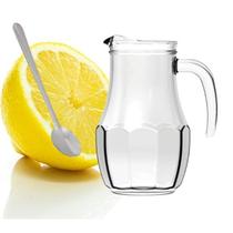 Kit Jarra de Vidro Nadir 750ml Tango Colher Para Suco Inox 18,5cm