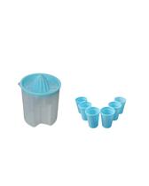 Kit jarra espremedor 900 ml + 6 copos 350ml azul Kit jarra espremedor 900 ml + 6 copos 350ml azul
