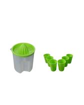 Kit jarra espremedor 900 ml + 6 copos 350ml verde Kit jarra espremedor 900 ml + 6 copos 350ml verde