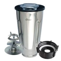 Kit Jarra Inox de Milkshake 1,25L com base e lâmina para Liquidificadores Oster