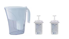 Kit Jarra Purificadora água filtro branca 1,5 Litros Inmetro 2 Vela