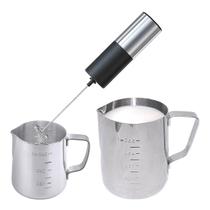 Kit Jarras Baristas Inox 350Ml E 600Ml + Mini Mixer A Pilha Kit Jarras Baristas Inox 350Ml E 600Ml + Mini Mixer A Pilha