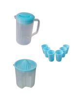 Kit jarras com 6 copos azul micromax Kit jarras com 6 copos azul micromax