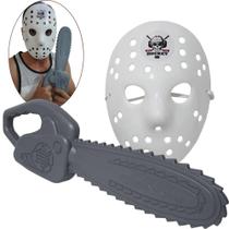 Kit Jason Máscara E Motosserra Massacre Da Serra Elétrica