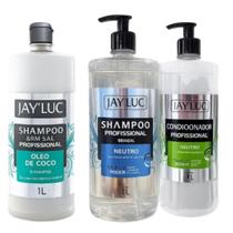 Kit Jay Luc Profissional Coco Neutro Condicionador 3 L. Kit Jay Luc Profissional Coco Neutro Condicionador 3 L.