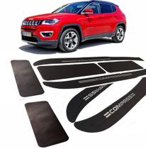 Kit Jeep Compass até 2024 Soleiras Super Protetoras Portas + Mala Kit Jeep Compass até 2024 Soleiras Super Protetoras Portas + Mala
