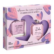 Kit Jequiti Desodorante Colônia Amor De Mãe e Filha: Claudia Leite e Bela 25ml