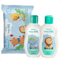 Kit Jequiti Meu Bebê Shampoo Condicionador e Lenço Umedecido Kit Jequiti Meu Bebê Shampoo Condicionador e Lenço Umedecido
