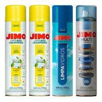 Kit Jimo 1 Limpa Vidros 1 Multi Superfícies 2 Limpa Box