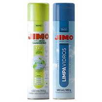 Kit Jimo 1 Limpa Vidros e 1 Limpa Box E Banheiro