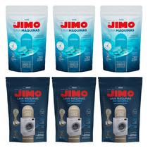 Kit Jimo 3 Limpa Máquina Lava Roupas + Lava Louças Kit Jimo 3 Limpa Máquina Lava Roupas + Lava Louças