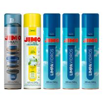 Kit Jimo 3 Limpa Vidros 1 Multi Superfícies 1 Limpa Box