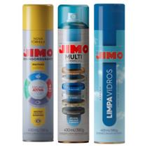Kit Jimo Desengordurante Limpa Vidros Multisuperfícies 400Ml Limpeza Complete Casa Sala Cozinha Móveis Banheiro Vidros Escritório Eletrônicos