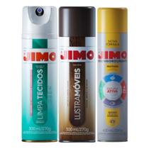 Kit Jimo Desengordurante Lustra Móveis Limpa Tecidos Limpeza Completa Cozinha Fogão Banheiro Estofados Carro Móveis Madeira Restauração Brilho