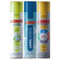 Kit Jimo Limpa Vidros Desengordurante Box Banheiro Limpeza Completa Gordura Cozinha Cerâmica Vidro Janela Box Espelho Rejunte Air Fryer Coifa Exaustor