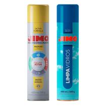 Kit Jimo Limpadores Limpa Vidros Desengordurante