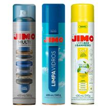 Kit Jimo Multi Superfícies Limpa Vidros Limpa Box