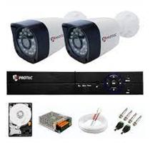 Kit JL Protec 2 Câmeras Bullet 1080p 1020A + DVR 7004A 5x1
