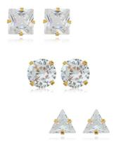 Kit Joana - 3 Pontos De Luz Círculo Triângulo Quadrado Banhado em Ouro 18k Kit Joana - 3 Pontos De Luz Círculo Triângulo Quadrado Banhado em Ouro 18k