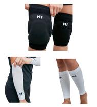 Kit Joelheira + Canelito + Manguito Spry Vôlei Pro Seleção N1 Sport