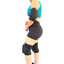 Kit Joelheira E Cotoveleira Infantil Para Volei, Futsal