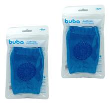 Kit Joelheira Para Bebês Antiderrapante Buba 2 Pares Azul