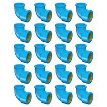 Kit joelho 90 sold bucha latão 25x1/2 fortlev - 20 unidades