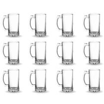 Kit Jogo 12 ou 24 Canecas Chopp Vidro Cerveja Festa 500ml Congelada Restaurante Hotel Buffet Casa Bar