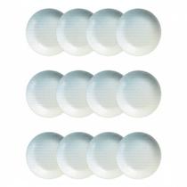 Kit Jogo 12 Pratos Fundos Tramontina Polaris Porcelana 22 cm