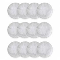 Kit Jogo 12 Pratos Rasos Tramontina Arbo Porcelana 25 cm