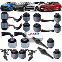 Kit jogo 14 buchas suspensão traseira jetta tiguan audi q3 passat 2018 2019 2020 2021 2022 2023 2024