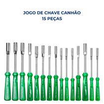 Kit jogo 15 chaves canhão cromo vanádio lotus