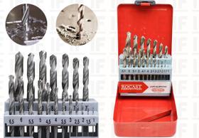 Kit Jogo 19 Brocas Aco Rapido Ar Metal 1 A 10 Mm Rocast