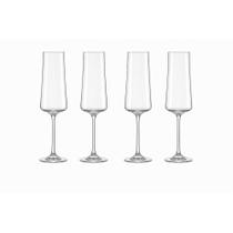 kit jogo 2 4 6 12 Taça de Cristal Bohemia 210ml Ideal para Champanhe e Espumantes Elegância para Brindes Cristal Refinado