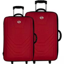 Kit Jogo 2 Malas de Viagem Village Pequena de bordo e Média Kit Jogo 2 Malas de Viagem Village Pequena de bordo e Média
