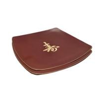 Kit Jogo 2 Pratos Sushizara Comida Japonesa Sushi Vermelho 22x22cm