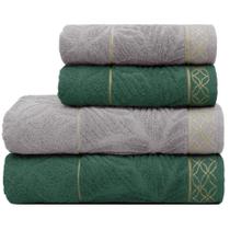 KIT Jogo 2 Toalhas de Banho e 2 Toalhas de Rosto Appel Nativa 100% Algodão Macia Luxo KIT Jogo 2 Toalhas de Banho e 2 Toalhas de Rosto Appel Nativa 100% Algodão Macia Luxo
