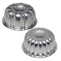 Kit Jogo 2x Forma Assadeira Bolo Torta Pudim Suíça1 E 2 (18x8cm) Kit Jogo 2x Forma Assadeira Bolo Torta Pudim Suíça1 E 2 (18x8cm)