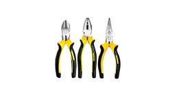 Kit Jogo 3 Alicates Utilidades Variadas Universal Corte Bico