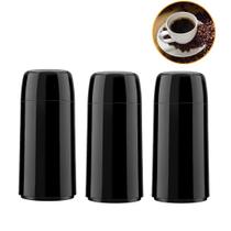 Kit Jogo 3 Mini Garrafa Térmica Preta Para Café 250ml - Invicta