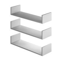 Kit jogo 3 unidades prateleira em U Organizador Decorativo Sala Quarto Cozinha Hall Entrada MDF Kit jogo 3 unidades prateleira em U Organizador Decorativo Sala Quarto Cozinha Hall Entrada MDF