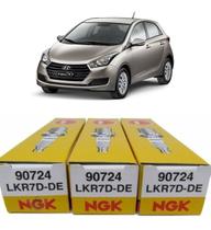 Kit jogo 3 velas ignição convencional ngk lkr7d-de