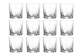 kit jogo 4 6 12 Copo Pasabahce Karat 295ml para Whisky Design Lapidado Estilo Clássico Copo para Whisky Bourbon e Drinks