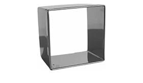 Kit Jogo 4 Aro Cortador Inox Redondo Retangular Quadrado