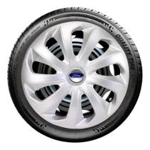 Kit Jogo 4 Calotas Esportiva Velox Prata Aro 13 Ford Fiesta Kit Jogo 4 Calotas Esportiva Velox Prata Aro 13 Ford Fiesta