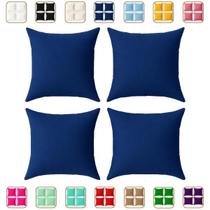 Kit Jogo 4 Capas de Almofadas Elegance Oxford Sala Quarto Decoração Diversas Cores Kit Jogo 4 Capas de Almofadas Elegance Oxford Sala Quarto Decoração Diversas Cores
